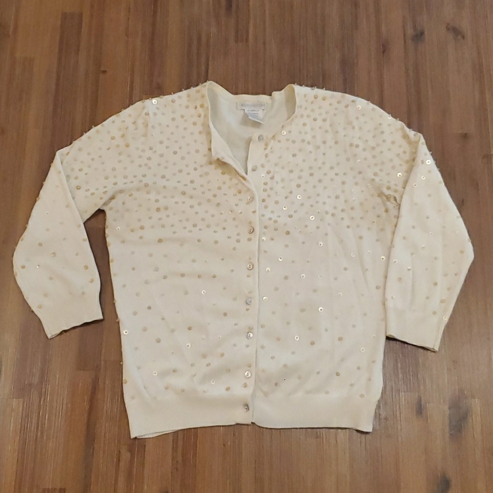 Women's Beaded Sequin Sweater